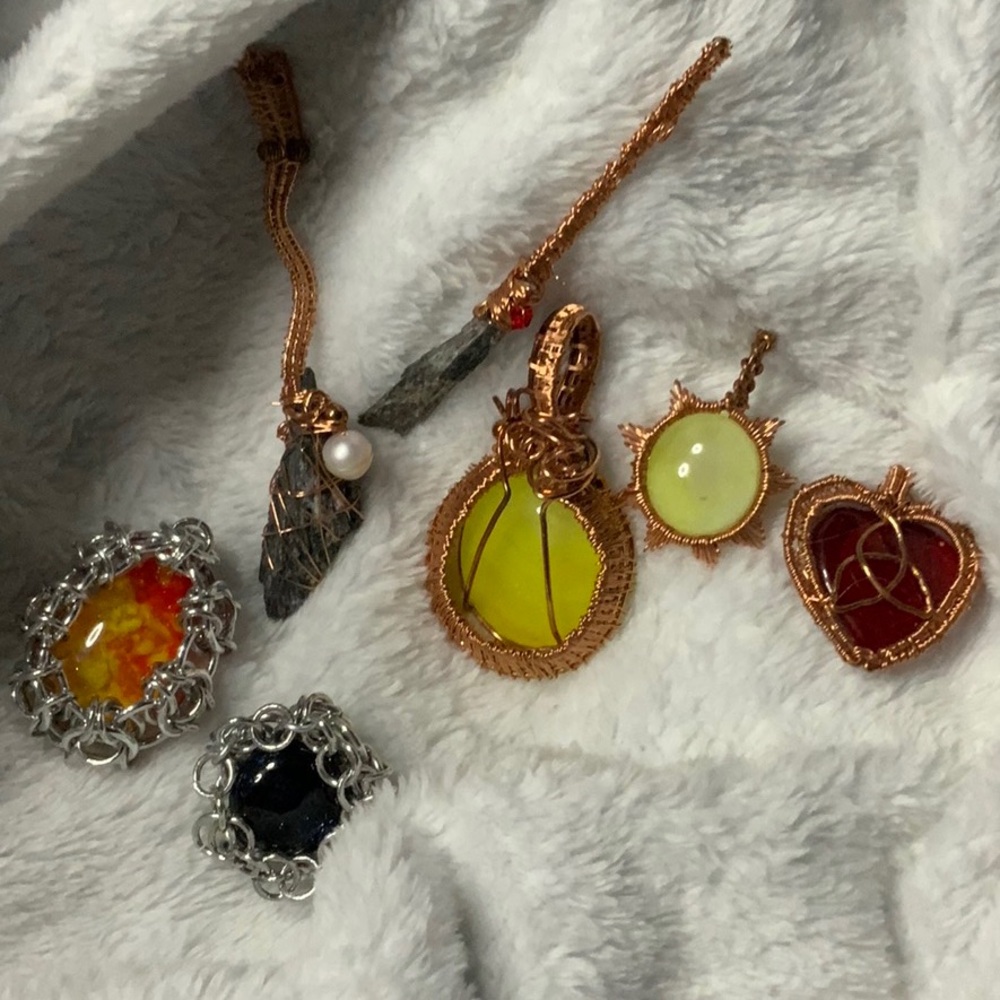 Handmade Jewelry & Brooms customized possible